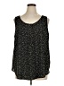 Evri 100% Polyester Black Sleeveless Blouse Size 1X - photo 1