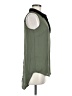 Monteau Green Sleeveless Button-Down Shirt Size M - photo 4