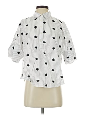 Ann Taylor LOFT 3/4 Sleeve Button-Down Shirt (view 1)