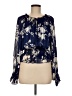 Peach Love Blue Long Sleeve Blouse Size M - photo 1