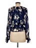 Peach Love Blue Long Sleeve Blouse Size M - photo 2