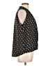 Pink Rose 100% Polyester Black Sleeveless Blouse Size L - photo 4