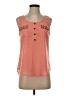 Pearl 100% Polyester Orange Sleeveless Blouse Size S - photo 1