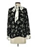 CeCe 100% Polyester Black Long Sleeve Blouse Size S - photo 1