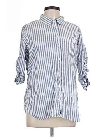 DASH 3/4 Sleeve Button-Down Shirt (view 1)