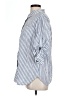 DASH 100% Cotton Stripes Blue 3/4 Sleeve Button-Down Shirt Size L - photo 5