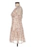 Storia 100% Polyester Floral Tan Cocktail Dress Size M - photo 5