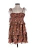 City Studio Floral Brown Tan Cocktail Dress Size XL - photo 1
