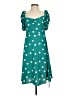 Cupshe Polka Dots Green Casual Dress Size XS - photo 1