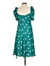 Cupshe Polka Dots Green Casual Dress Size XS - photo 2