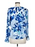 Counterparts 100% Polyester Blue Long Sleeve Blouse Size M - photo 2
