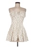 Assorted Brands 100% Polyester Floral Ivory Cocktail Dress Size M - photo 1