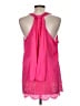 Double Zero 100% Polyester Pink Sleeveless Blouse Size M - photo 2
