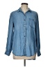 Lord & Taylor Polka Dots Blue Long Sleeve Button-Down Shirt Size L - photo 1