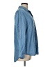 Lord & Taylor Polka Dots Blue Long Sleeve Button-Down Shirt Size L - photo 4