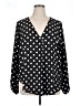Torrid 100% Polyester Polka Dots Black 3/4 Sleeve Blouse Size 1X Plus (1) - photo 1
