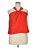 Faherty 100% Cotton Solid Red Sleeveless Blouse Size XL - photo 1