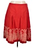 Thrill Paisley Red Casual Skirt Size 16 - photo 1