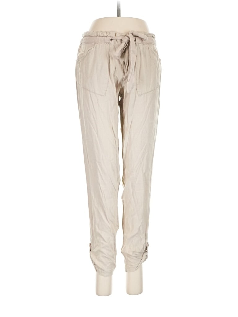 Pre-owned Assorted Brands Linen Pants In Tan