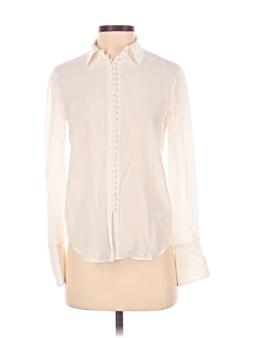 Club Monaco Long Sleeve Silk Top (view 1)
