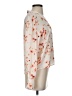 Worthington 100% Polyester Floral Orange Long Sleeve Blouse Size XS - photo 4