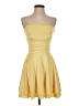 Unbranded Solid Yellow Cocktail Dress Size S - photo 1