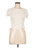 Flirtitude Ivory Short Sleeve Top Size L - photo 1