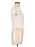 Flirtitude Ivory Short Sleeve Top Size L - photo 4