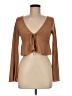 Shein Brown Long Sleeve Top Size 6 - photo 1