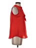 Banana Republic 100% Polyester Red Sleeveless Blouse Size XS - photo 4