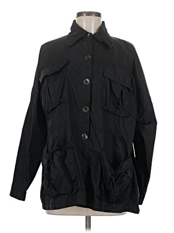 Planet By Lauren G 3/4 Sleeve Button-Down Shirt (view 1)