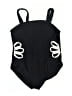 Unbranded Graphic Black One Piece Swimsuit Size 6 - photo 1