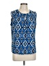 Kasper Blue Sleeveless Blouse Size L - photo 1