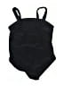 Unbranded Graphic Black One Piece Swimsuit Size 6 - photo 2