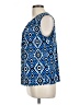Kasper Blue Sleeveless Blouse Size L - photo 5