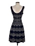 BCBGMAXAZRIA Chevron-herringbone Blue Cocktail Dress Size S - photo 2