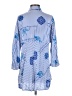 Chico's 100% Rayon Blue 3/4 Sleeve Button-Down Shirt Size Sm (0) - photo 2