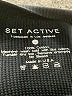 Set Active 100% Cotton Checkered-gingham Black Long Sleeve T-Shirt Size S - photo 7