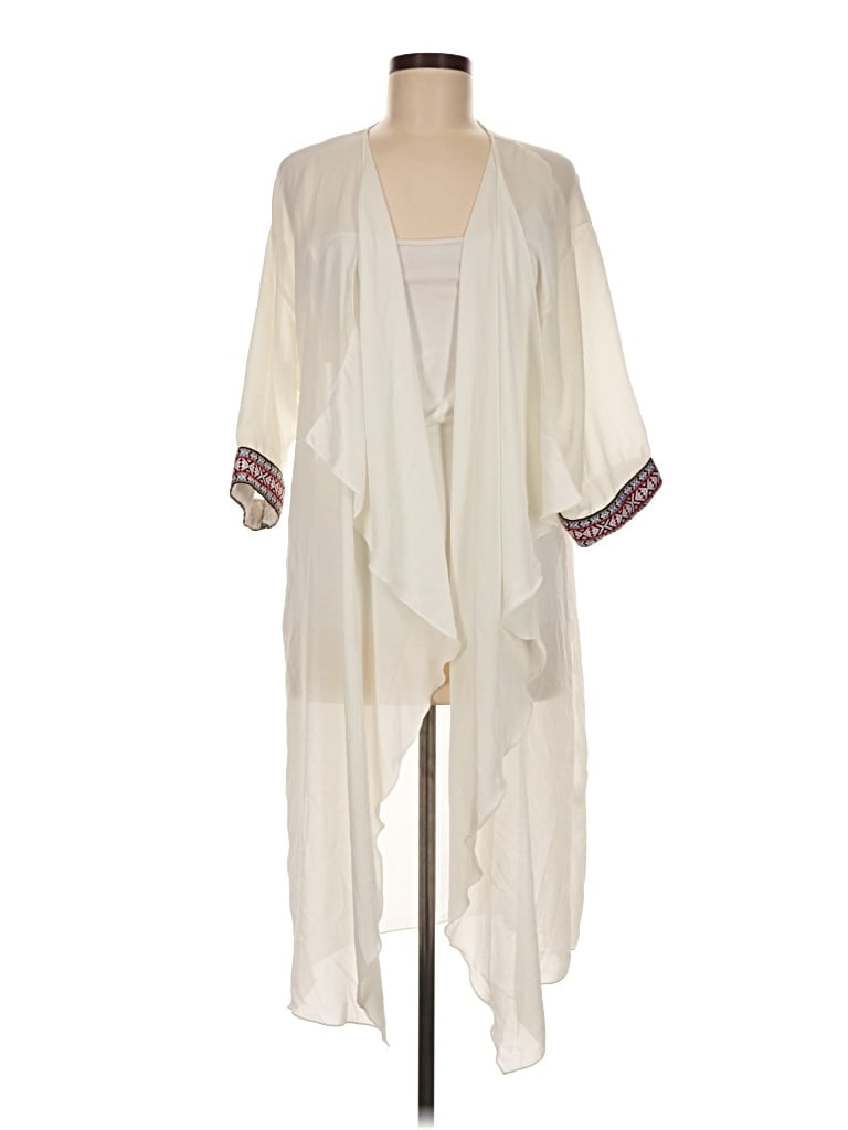 Pre-owned Lularoe Kimono In Ivory