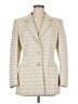 Escada by Margaretha Ley 100% Wool Chevron-herringbone Ivory Wool Blazer Size EU 38 / US 8 - photo 1