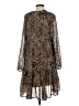 Studio A 100% Polyester Animal Print Brown Casual Dress Size S - photo 2