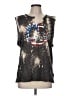 Assorted Brands Graphic Black Sleeveless T-Shirt Size M - photo 1