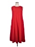 HOTOUCH Solid Red Casual Dress Size XXL - photo 1