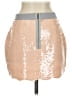 BCBGMAXAZRIA 100% Polyester Metallic Tan Formal Skirt Size XS - photo 2