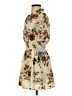 Justify 100% Polyester Floral Tan Casual Dress Size S - photo 5