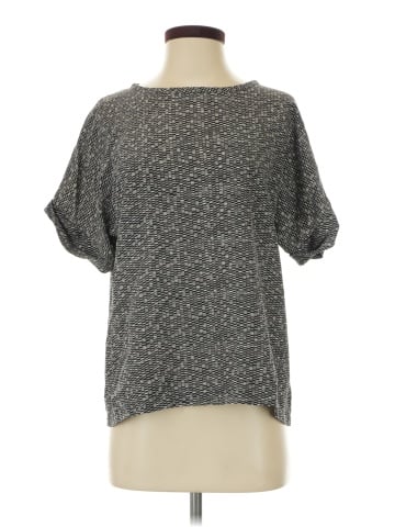 Vince. Short Sleeve Silk Top (view 1)