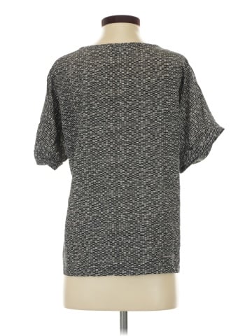 Vince. Short Sleeve Silk Top (view 2)