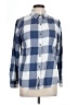 SO Checkered-gingham Blue Long Sleeve Button-Down Shirt Size L - photo 1