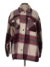 HFX Plaid Burgundy Coat Size L - photo 1