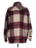 HFX Plaid Burgundy Coat Size L - photo 2